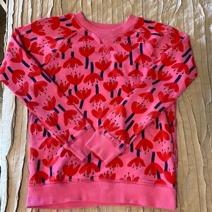 Hanna Andersson tulip print cotton sweatshirt